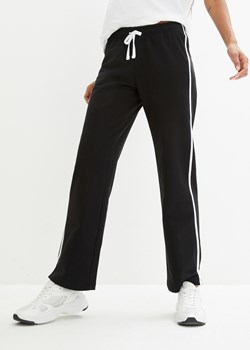Spodnie dresowe bawełniane (2 pary), prosty krój ze sklepu bonprix w kategorii Spodnie damskie - zdjęcie 170614913