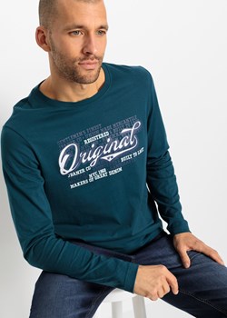 Shirt z długim rękawem, bawełna organiczna ze sklepu bonprix w kategorii T-shirty męskie - zdjęcie 170615020