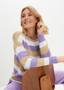 Sweter z lureksową nitką ze sklepu bonprix w kategorii Swetry damskie - zdjęcie 170616083