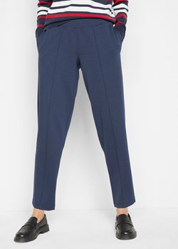 Spodnie Punto di Roma ze szczypankami i wygodnym elastycznym paskiem w talii ze sklepu bonprix w kategorii Spodnie damskie - zdjęcie 170616243