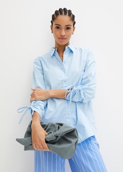 Bluzka z ozdobnymi długimi rękawami, z bawełny organicznej ze sklepu bonprix w kategorii Koszule damskie - zdjęcie 170616384