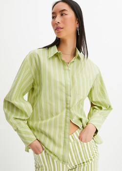 Bluzka koszulowa z rozcięciami ze sklepu bonprix w kategorii Koszule damskie - zdjęcie 170616551