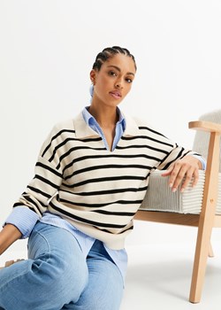 Sweter w paski ze sklepu bonprix w kategorii Swetry damskie - zdjęcie 170616573