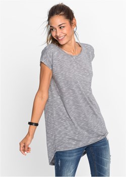 Długi shirt z zaokrąglonym dołem ze sklepu bonprix w kategorii Bluzki damskie - zdjęcie 170617111