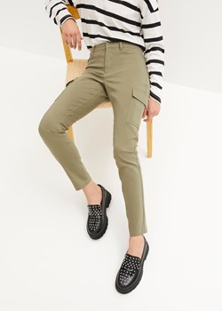 Spodnie bojówki Skinny high waist ze sklepu bonprix w kategorii Spodnie damskie - zdjęcie 170617241