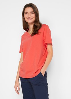 Długi shirt z dekoltem w szpic (5 sztuk), krótki rękaw ze sklepu bonprix w kategorii Bluzki damskie - zdjęcie 170617451