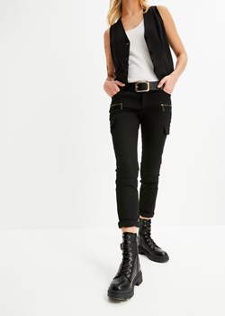Spodnie bojówki Skinny ze sklepu bonprix w kategorii Spodnie damskie - zdjęcie 170617831