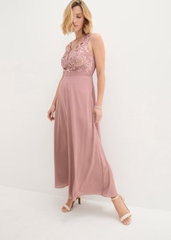 Sukienka szyfonowa z cekinami ze sklepu bonprix w kategorii Sukienki - zdjęcie 170619010