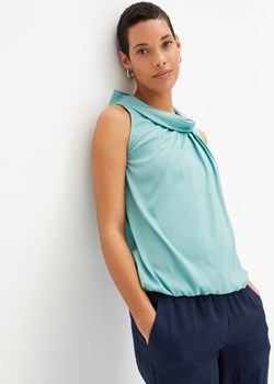 Bluzka bez rękawów, z poliestru z recyklingu ze sklepu bonprix w kategorii Bluzki damskie - zdjęcie 170619110