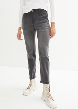 Dżinsy Straight, mid waist, cropped ze sklepu bonprix w kategorii Jeansy damskie - zdjęcie 170619553