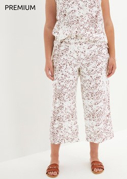 Spodnie culotte lniane ze sklepu bonprix w kategorii Spodnie damskie - zdjęcie 170619640