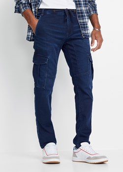 Dżinsy bojówki dresowe Regular Fit Tapered ze sklepu bonprix w kategorii Jeansy męskie - zdjęcie 170619742