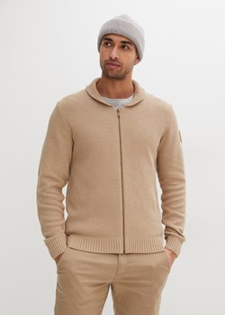 Sweter rozpinany z bawełny z recyklingu ze sklepu bonprix w kategorii Swetry męskie - zdjęcie 170619751