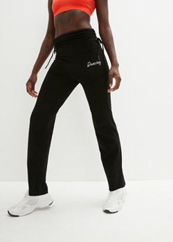 Spodnie sportowe z marszczeniem, szerokie nogawki ze sklepu bonprix w kategorii Spodnie damskie - zdjęcie 170619903