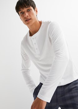 Shirt z dekoltem henley, długi rękaw (2 szt.) ze sklepu bonprix w kategorii T-shirty męskie - zdjęcie 170620010