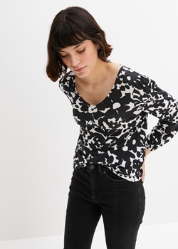 Shirt z rękawami bufkami 7/8 i elastycznym brzegiem ze sklepu bonprix w kategorii Bluzki damskie - zdjęcie 170620231