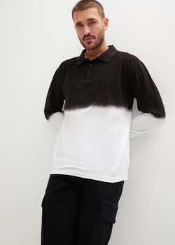 Shirt polo z długim rękawem, w cieniowanym kolorze ze sklepu bonprix w kategorii T-shirty męskie - zdjęcie 170620262