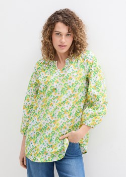 Bluzka tunikowa bawełniana z przeszyciem cienkimi gumkami ze sklepu bonprix w kategorii Bluzki damskie - zdjęcie 170620582