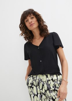Shirt z plisą guzikową ze sklepu bonprix w kategorii Bluzki damskie - zdjęcie 170620733