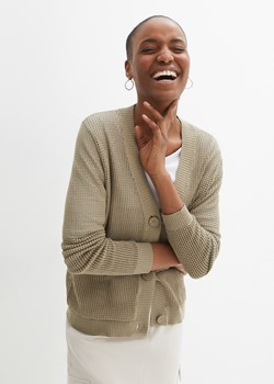 Sweter rozpinany ażurowy ze sklepu bonprix w kategorii Swetry damskie - zdjęcie 170620741