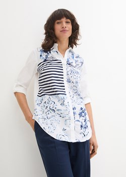 Bluzka z patchworkowym nadrukiem ze sklepu bonprix w kategorii Koszule damskie - zdjęcie 170620961