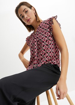 Bluzka bez rękawów, z nadrukiem ze sklepu bonprix w kategorii Bluzki damskie - zdjęcie 170621080