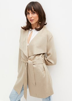 Płaszcz ze sztucznej skóry welurowej ze sklepu bonprix w kategorii Płaszcze damskie - zdjęcie 170621243