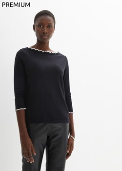 Sweter z domieszką jedwabiu ze sklepu bonprix w kategorii Swetry damskie - zdjęcie 170621301