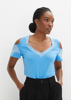 Shirt off-shoulder ze sklepu bonprix w kategorii Bluzki damskie - zdjęcie 170621374