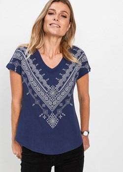 Shirt z nadrukiem ze sklepu bonprix w kategorii Bluzki damskie - zdjęcie 170622061
