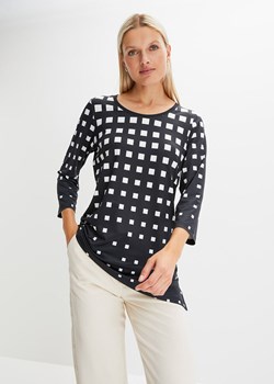 Shirt z długim rękawem i asymetryczną linią dołu ze sklepu bonprix w kategorii Bluzki damskie - zdjęcie 170622513