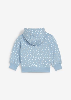 Bluza rozpinana niemowlęca z kapturem, bawełna organiczna ze sklepu bonprix w kategorii Bluzy i swetry - zdjęcie 170622591