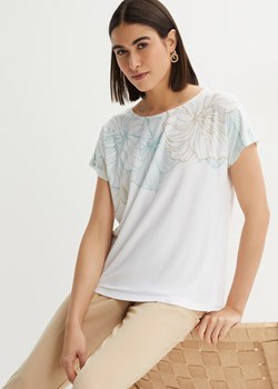 Shirt z kwiatowym nadrukiem ze sklepu bonprix w kategorii Bluzki damskie - zdjęcie 170622640
