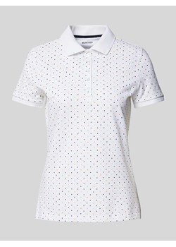 Koszulka polo o kroju slim fit z wzorem na całej powierzchni ze sklepu Peek&Cloppenburg  w kategorii Bluzki damskie - zdjęcie 170624412