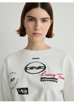 Reserved - Bluza z nadrukami - biały ze sklepu Reserved w kategorii Bluzy damskie - zdjęcie 170625913