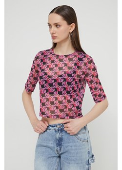 Karl Lagerfeld Jeans t-shirt damski kolor fioletowy ze sklepu ANSWEAR.com w kategorii Bluzki damskie - zdjęcie 170632350