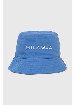 Tommy Hilfiger kapelusz bawełniany kolor niebieski bawełniany ze sklepu ANSWEAR.com w kategorii Kapelusze męskie - zdjęcie 170632582