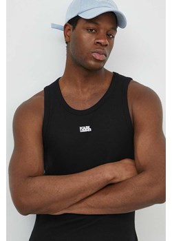 Karl Lagerfeld t-shirt męski kolor czarny ze sklepu ANSWEAR.com w kategorii T-shirty męskie - zdjęcie 170633052