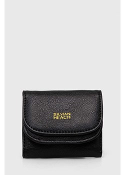Silvian Heach portfel skórzany damski kolor czarny ze sklepu ANSWEAR.com w kategorii Portfele damskie - zdjęcie 170633123