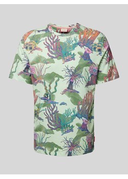 T-shirt ze wzorem na całej powierzchni ze sklepu Peek&Cloppenburg  w kategorii T-shirty męskie - zdjęcie 170634331