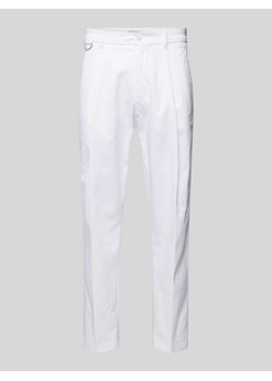 Spodnie materiałowe o kroju regular fit w kant model ‘DEVYN’ ze sklepu Peek&Cloppenburg  w kategorii Spodnie męskie - zdjęcie 170634391