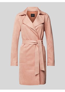 Płaszcz z wiązanym paskiem ze sklepu Peek&Cloppenburg  w kategorii Płaszcze damskie - zdjęcie 170634431