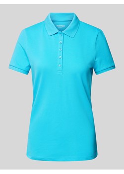 Koszulka polo o kroju regular fit w jednolitym kolorze ze sklepu Peek&Cloppenburg  w kategorii Bluzki damskie - zdjęcie 170635040