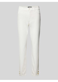 Jeansy o kroju slim fit w jednolitym kolorze ze sklepu Peek&Cloppenburg  w kategorii Jeansy damskie - zdjęcie 170635061