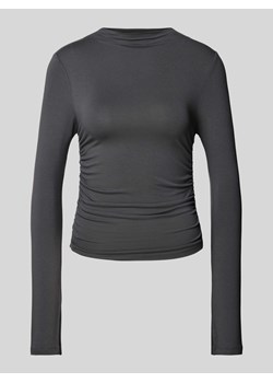 Bluzka z długim rękawem i bocznymi marszczeniami ze sklepu Peek&Cloppenburg  w kategorii Bluzki damskie - zdjęcie 170635110