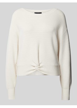 Sweter z dzianiny z wiązanym detalem ze sklepu Peek&Cloppenburg  w kategorii Swetry damskie - zdjęcie 170635210