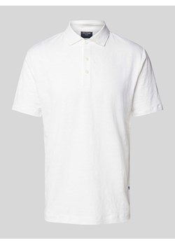 Koszulka polo o kroju regular fit z mieszanki lnu i elastanu ze sklepu Peek&Cloppenburg  w kategorii T-shirty męskie - zdjęcie 170635213