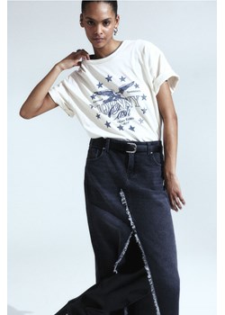 H & M - T-shirt oversize z nadrukiem - Biały ze sklepu H&M w kategorii Bluzki damskie - zdjęcie 170635302