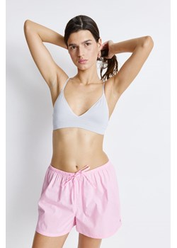 H & M - Szorty piżamowe z bawełnianej popeliny 2-pak - Różowy ze sklepu H&M w kategorii Piżamy damskie - zdjęcie 170635323