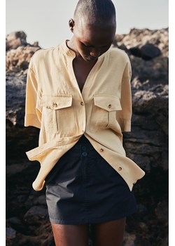 H & M - Koszula utility z domieszką modalu - Beżowy ze sklepu H&M w kategorii Koszule damskie - zdjęcie 170635363